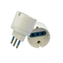 Adaptador Schuko Blanco con Protección 1500W 