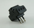 Enchufe triple 10A Negro 