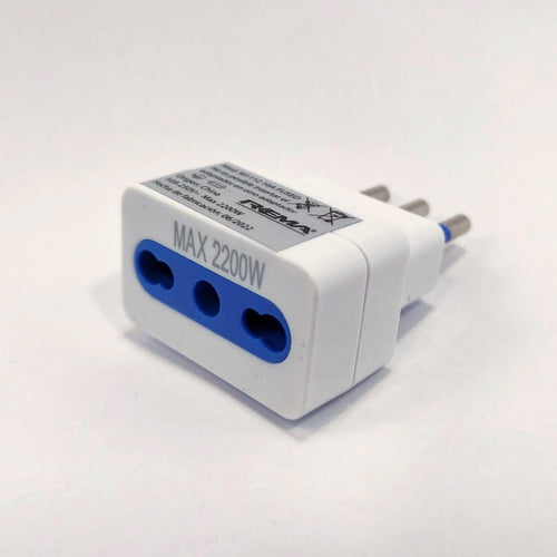 Adaptador 10/16A 2200W Con Protección Blanco 