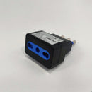Adaptador 10/16A 2200W Con Protección Negro 