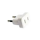 Adaptador Pata Plana 2P Blanco 