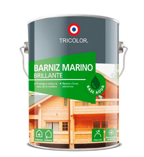 Barniz Marino base agua 1 Gl (3.78lt) Roble 
