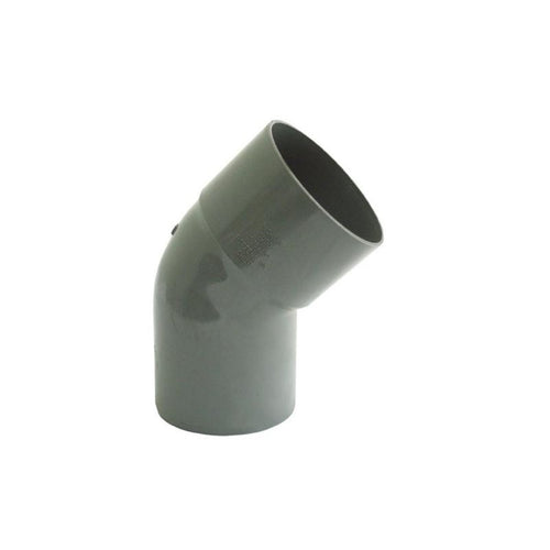 Codo 45º PVC Sanitario Gris 40mm