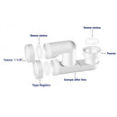 Sifón Tina y Receptáculo Salida Orientable 40mm