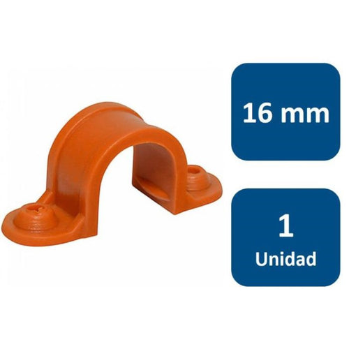 Abrazadera PVC Conduit 16mm 