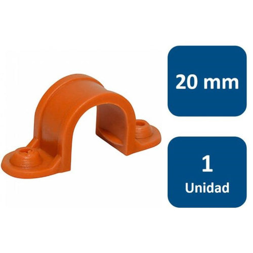 Abrazadera PVC Conduit 20mm 