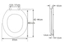 Asiento WC de Plastico Ajustable Redondo