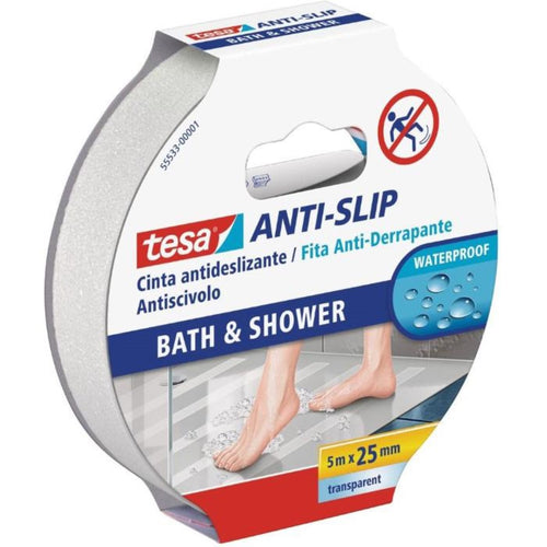 Cinta antideslizante para baño 25mm x 5mts