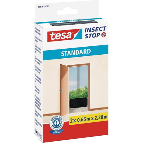 Insect Stop Malla Anti insectos Puertas 0.65m x 2.2m 2un. Negro