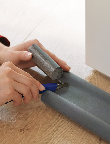 Tesamoll Aislante de Puerta Doble Rollo 25mm x 95cm Gris 