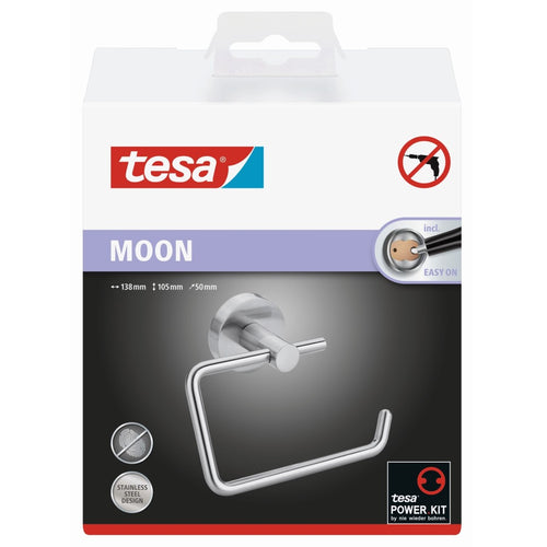 Portarollos para baño adhesivo Linea Moon 105x138x50mm 