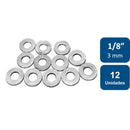 Golillas Planas Calibradas 1/8" (3mm) 12un.