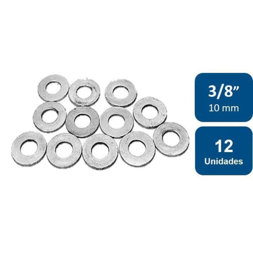 Golillas Planas Calibradas 3/8" (10mm) 12un.