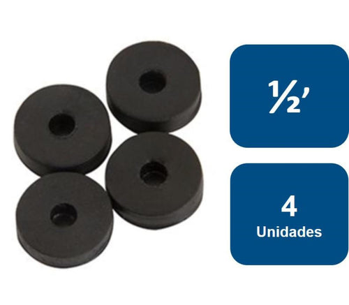 Gomas para llave 1/2' Negra 4un.