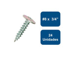 Tornillo Cabeza Lenteja Punta Fina