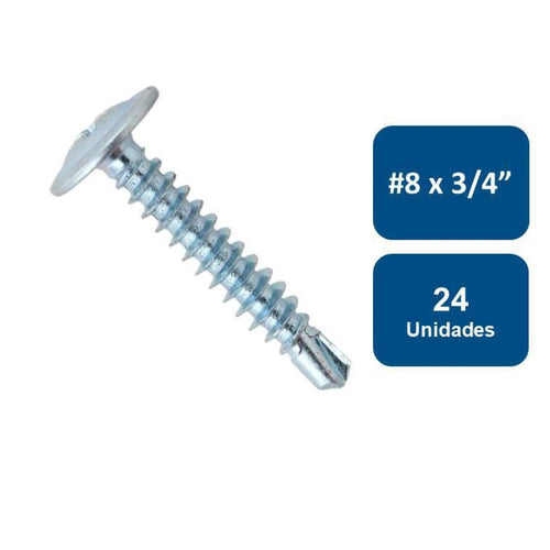 Tornillo Cabeza Lenteja Punta Broca