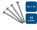 Tornillo Yeso Cartón Zincado Hilo Fino