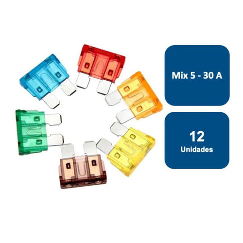Fusible tipo Enchufe Mix  5-30A 12un.