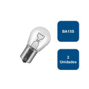 Ampolleta 12V para Automovil Globo Grande BA15S 21W 2un. 