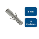 Tarugo Nylon 8mm 12un. 