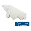 Barras de Silicona 7mm 10cms 10un. 