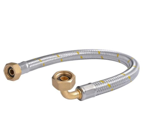 Flexible de Gas HI-HI 1/2" 50cms Conexión Curva