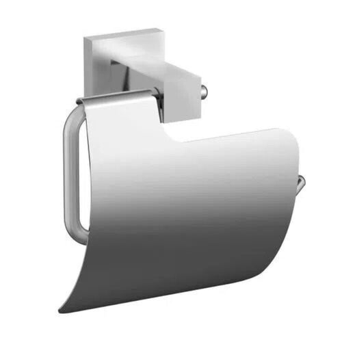 Porta rollo con tapa Volga Acero inoxidable satinado 