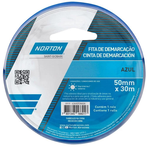 Cinta para demarcar piso 50mm x 30mts Azul 