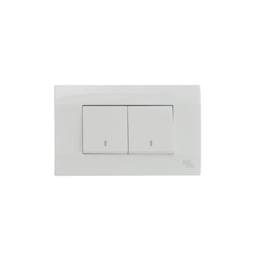 Interruptor doble 9/15 10A Blanco K-P03 