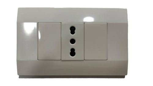 Enchufe simple 10/16A Blanco K-P03 
