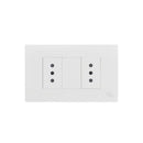 Enchufe doble 10A Blanco K-P03 