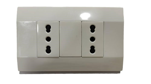 Enchufe doble 10/16A Blanco K-P03 