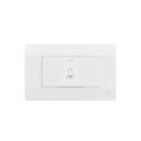 Pulsador timbre Teclón 10A Blanco K-P03 