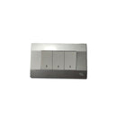 Interruptor triple 9/32 10A Plata K-P03 