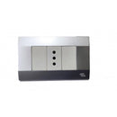 Enchufe simple 10A Plata K-P03 