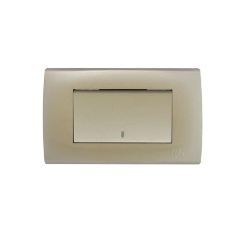 Interruptor 9/24 Teclón (Para Escalera) 10A Dorado A83-P06 