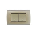 Interruptor doble 9/15 10A Dorado A83-P06 
