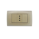 Enchufe simple 10A Dorado A83-P06 