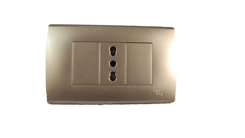 Enchufe simple 10/16A Dorado A83-P06 