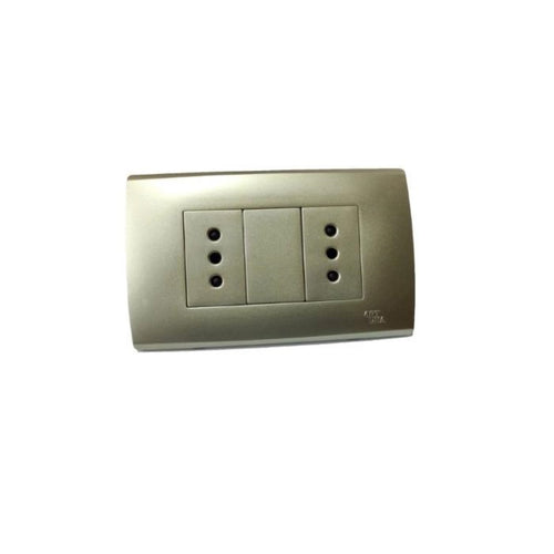 Enchufe doble 10A Dorado A83-P06 