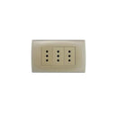 Enchufe triple 10A Dorado A83-P06 