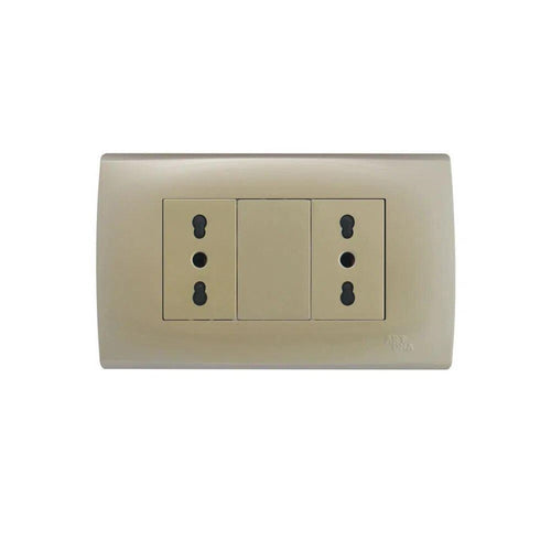 Enchufe doble 10/16A Dorado A83-P06 