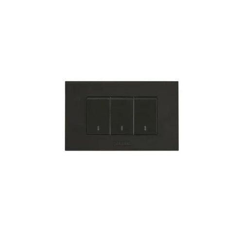 Interruptor triple 9/32 10A Grafito C3-P06 