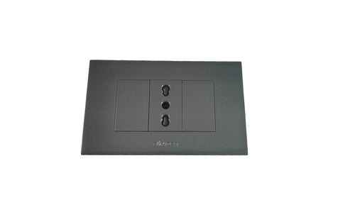 Enchufe simple 10/16A Grafito C3-P06 