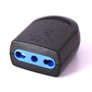Enchufe Hembra Volante 2P+T 16A Negro