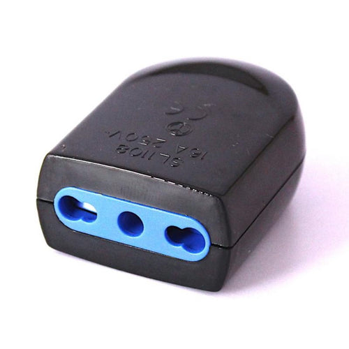 Enchufe Hembra Volante 2P+T 16A Negro