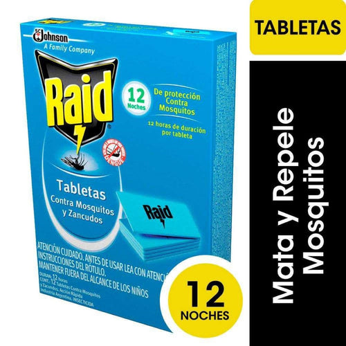 Ahuyenta Zancudos y Mosquitos / Insecticida Repuesto 12 tabletas