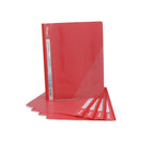 Carpeta Vinil Con Acco Clip Y Bolsillo Carta Rojo 5 Un
