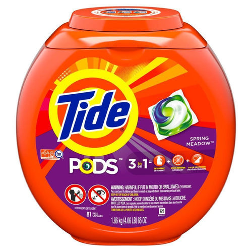 Detergente de Ropa Concentrado Capsulas 3 en 1 con envase 81 pods 