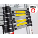 Escalera Telescópica Doble Cara / Tijera 2.2 + 2.2mts